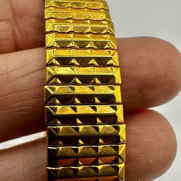 Spiedel gold tone expansion stretchy bracelet - Picture 9 of 9